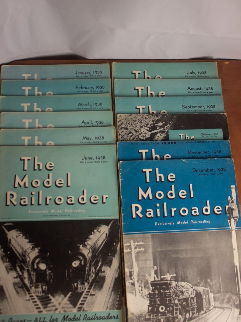 The Model Railroader Magazine Complete Year Vintage 1938 - Please Read